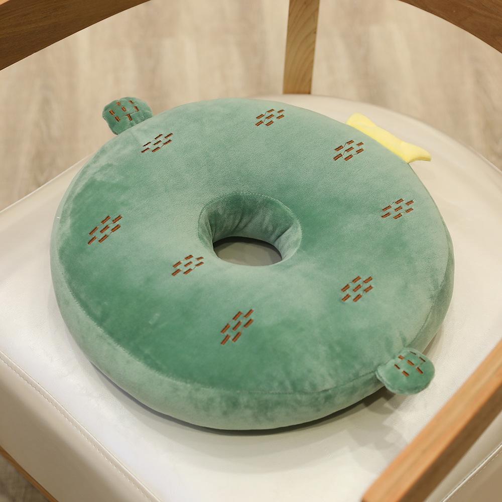 Cartoon Frucht Donut Sitzkissen Husky Dinosaurier Büro Gesäßkissen Winter Warm Studenten Stuhlkissen