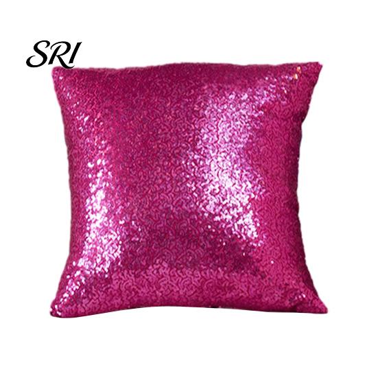Elegant Pillow Cover Pillowcase Sequins Decorative Cushion Modern Farmhouse Soft Polyester Style for Sofa Bedroom Office Touch