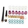 TIG Welding Torch Collet Gas Lens Glass Cup Kit Heat Resistant Glass Set Suitable for Miller Diamondback DB9 DB9V DB 20