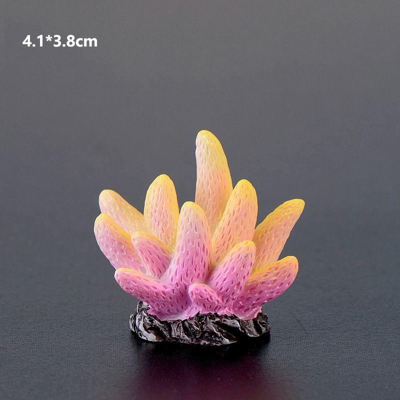 Colorful Resin Coral Ornament For Aquariums And Fish Tanks