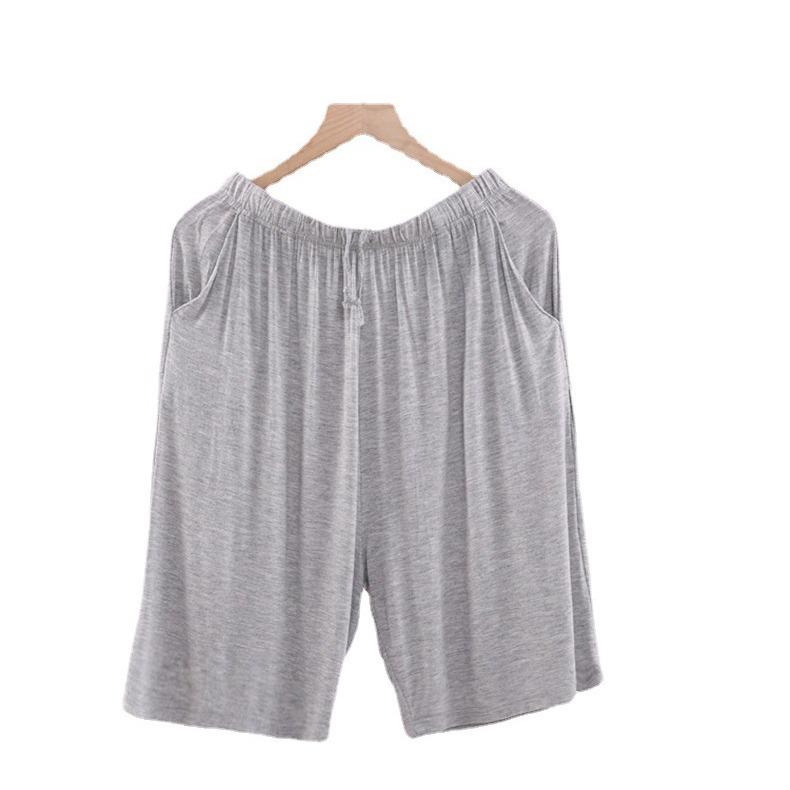 Męskie lekkie modalowe spodenki piżamowe na lato - Rozmiar Plus Size, Bardzo Szeroki Krój