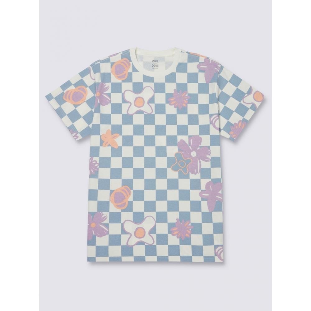 

Футболка с коротким рукавом в клетку VANS с цветочным принтом VN00091NC1B1
