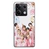 Phone Case - MANIACASE - Xiaomi Redmi Note 13 5G - Silicone TPU - Kpop BTS Pattern - Pink