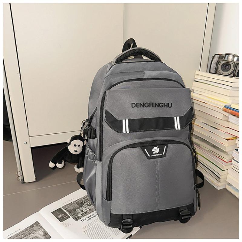 School bag new high-value retro fresh trendy cool niche design backpack couple lightweight travel backpack
