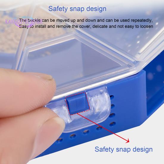 Cockroach Catcher Box, Single Layer PP Plastic, Round Roach Trap for Kitchen