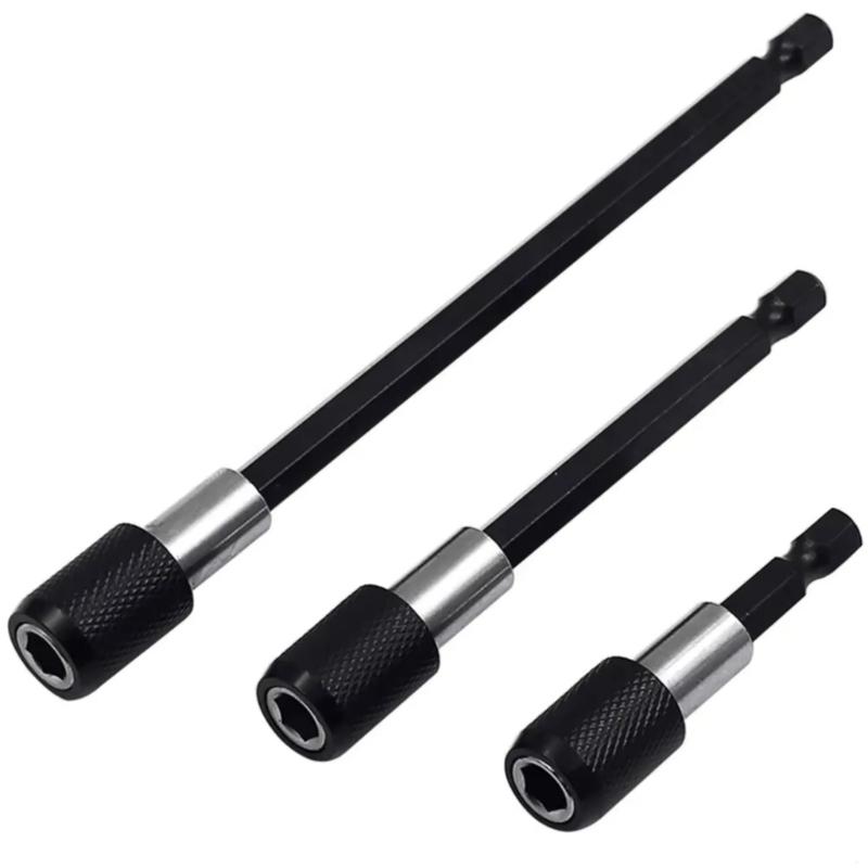 3pc Quickly Release Screwdriver Extension Rod Electric Drill Driver Quick Transfer Rod For DIY Enthusiasts Professional