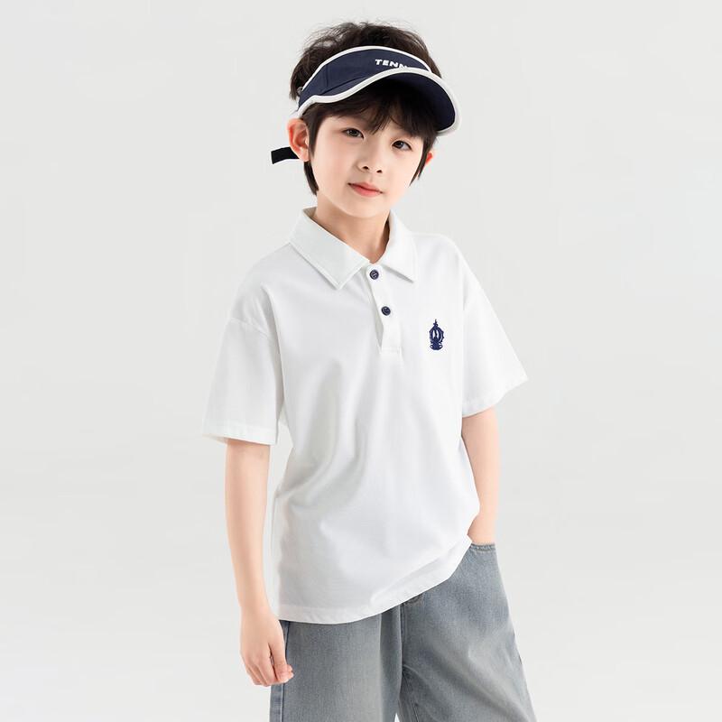 Duoduojia Boys' Summer Academy Style Polo T-shirt
