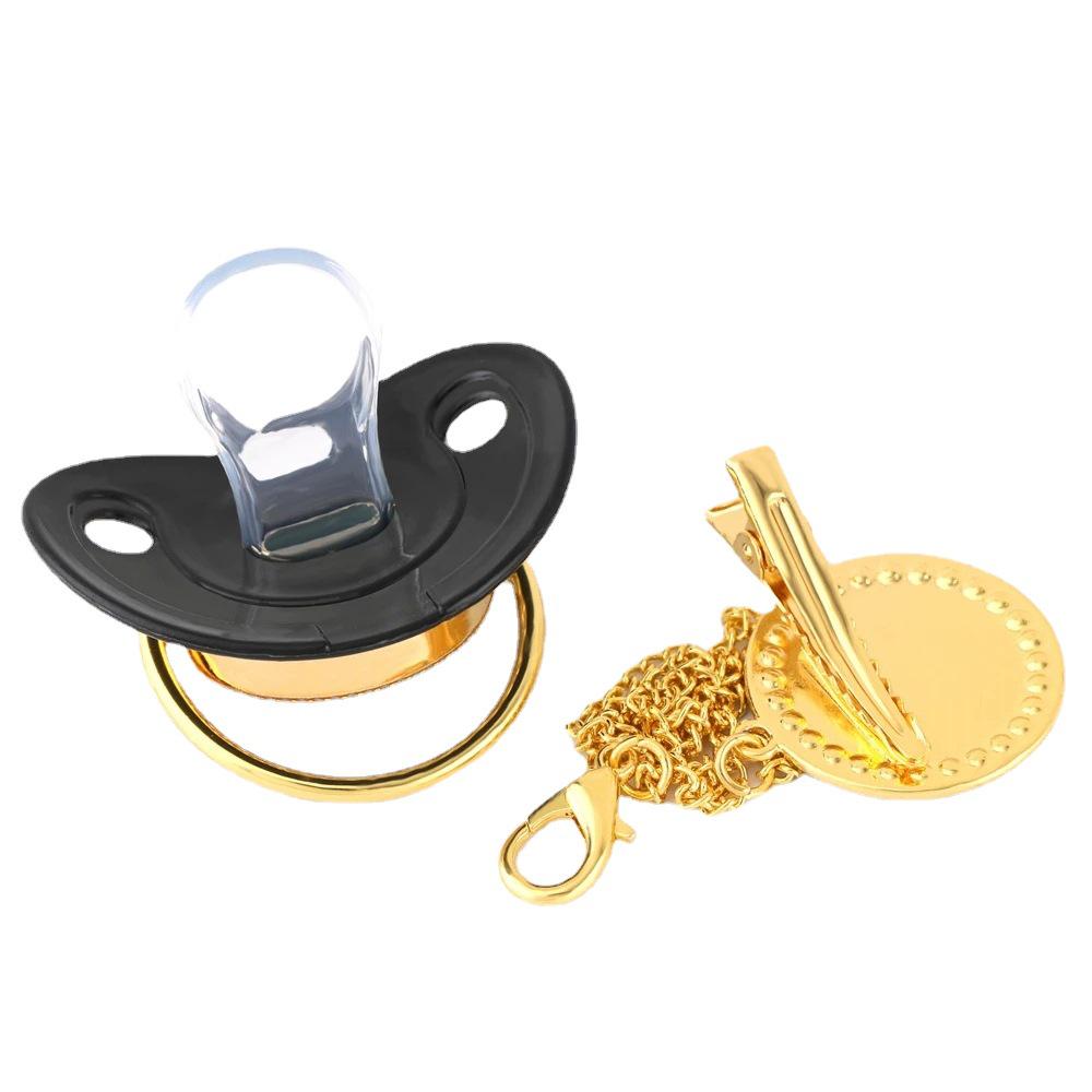 Cross-Border Baby Black 26-Letter Soothing Pacifier