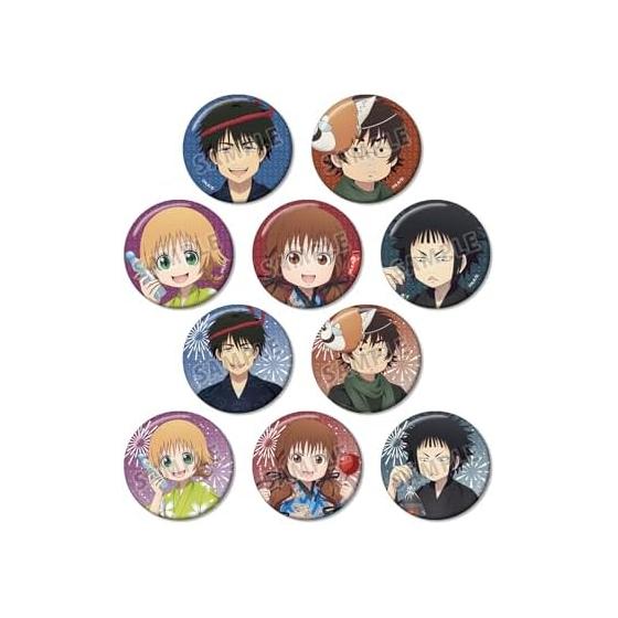 TV Anime Mogura no Koshikake Festival Ver. Trading Glitter Can Badge 10-Piece Box (Diameter 56mm, Paper/Tin)