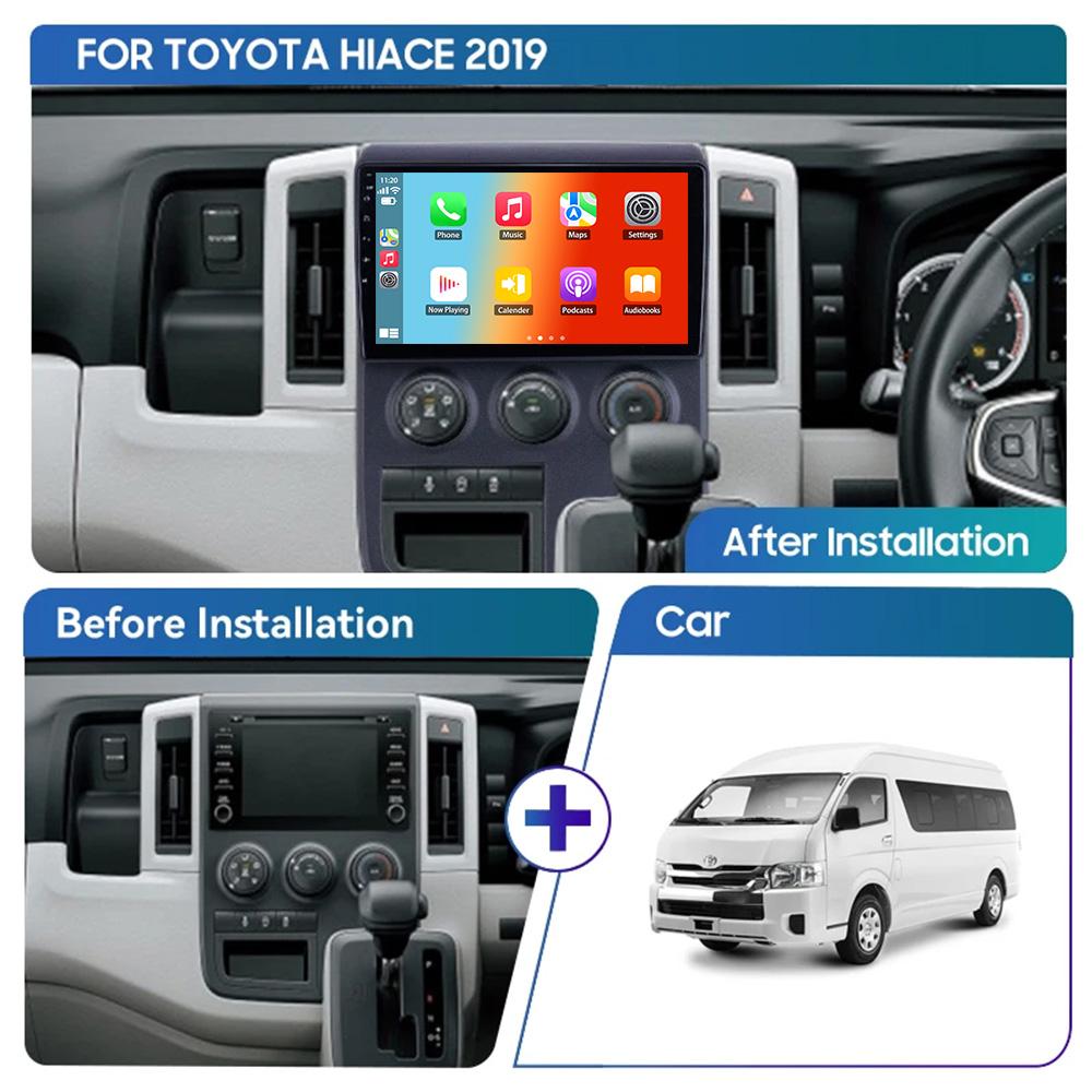 

2DIN автомобильный радиоприемник мультимедийный плеер для Toyota HiAce Granvia GranAce H300 RHD 2019-2021 Android Auto Carplay GPS стерео 2+32