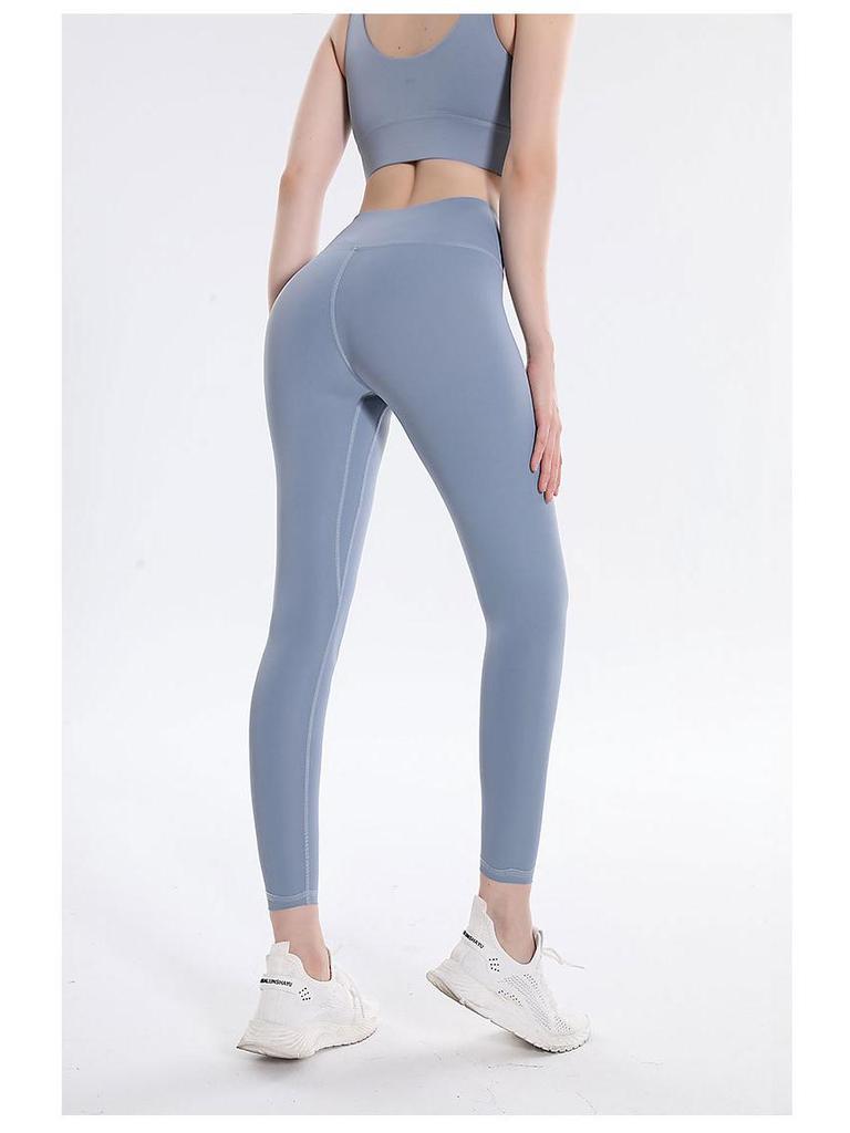 2025 Spring/Summer High Waist Anti-Roll Yoga Pants - High Elastic, Peach Butt, Tight Abdomen Control Fitness Pants