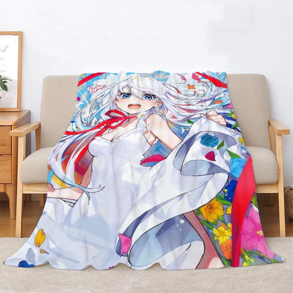 Mika Pikazo Nap Blanket King Size Interior for Home Beach Towel Fluffy Soft Blankets &amp; Throw Luxury Bedding Knitted Plaid Knee