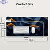 Large 3d Geometric Mouse Pad 900x400mm Desk Mat Nonslip Rubber Computer Pad For Pc Gaming Accessories Office Home Work Carpet