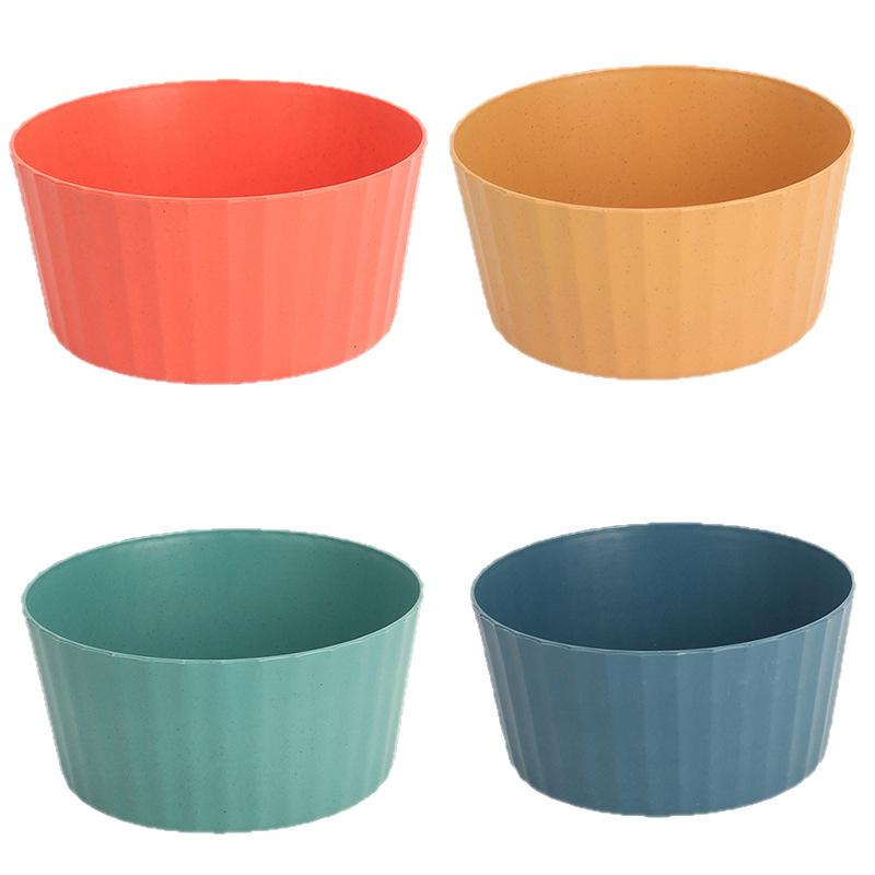 Wheat Straw Fruit Basin - Home Kitchen Vegetable Salad Basin - Multi-functional Fruit Preparation Basin