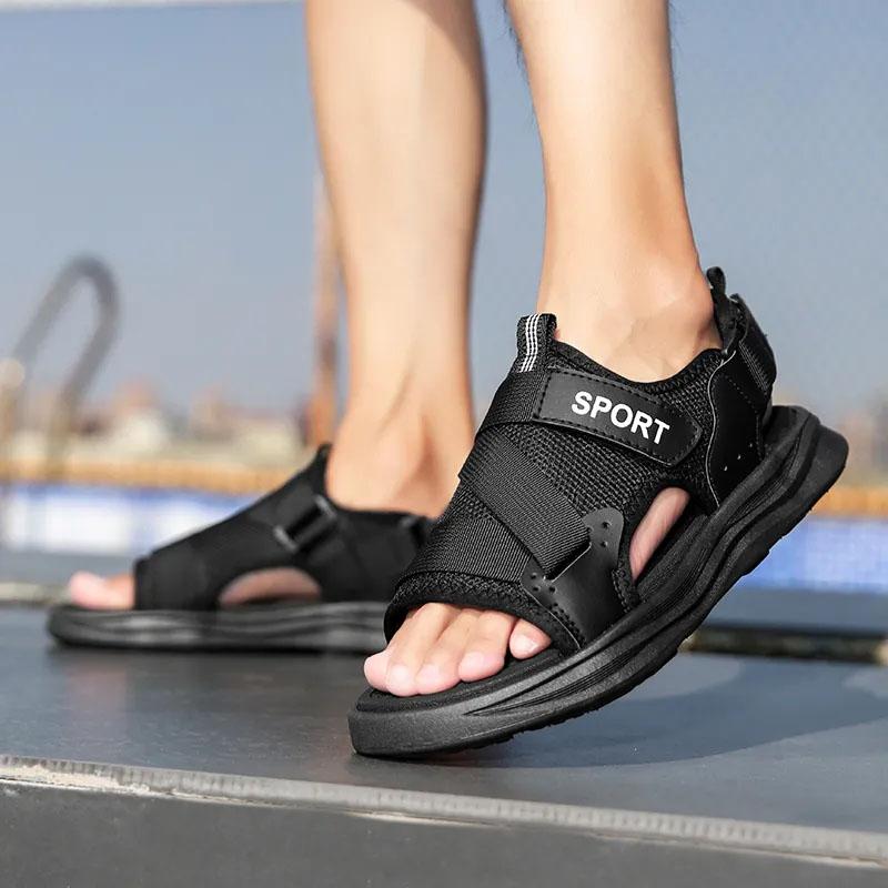 WTEMPO Anti Slip Sandals Men's Dual Purpose Thick Sole Heighten Comfortable Versatile Anti Odor Soft Sole Sports Beach Shoes Dropshipping Wholesale
