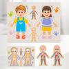 Kid Human Body Structure Puzzle Toy Montessori Wooden Body Organs Learn Tools Boys Girls Anatomy Puzzle Preschool Education Toy