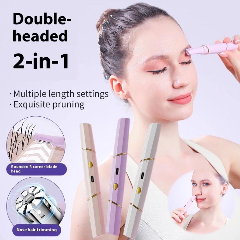 Portable Electric Hair Remover Battery Powered Peach Fuzz Shaver Tool Eyebrow Trimmers  Cheeks