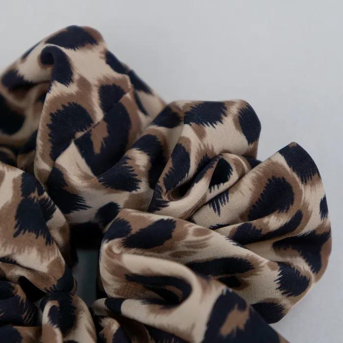 Mocha Leopard Scrunchie