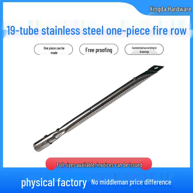 19-Tube Stainless Steel Straight Burner Grill Replacement Parts