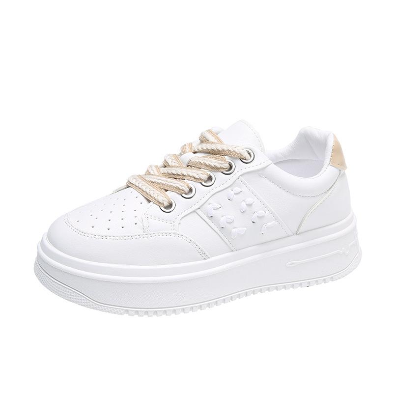 Early spring new breathable and lightweight single shoes fashion height increase student running leisure sports women's board shoes