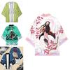 Unisex Demon Slayer Top Kamado Tanjiro Agatsuma Zenitsu Cosplay Costume S-3xl