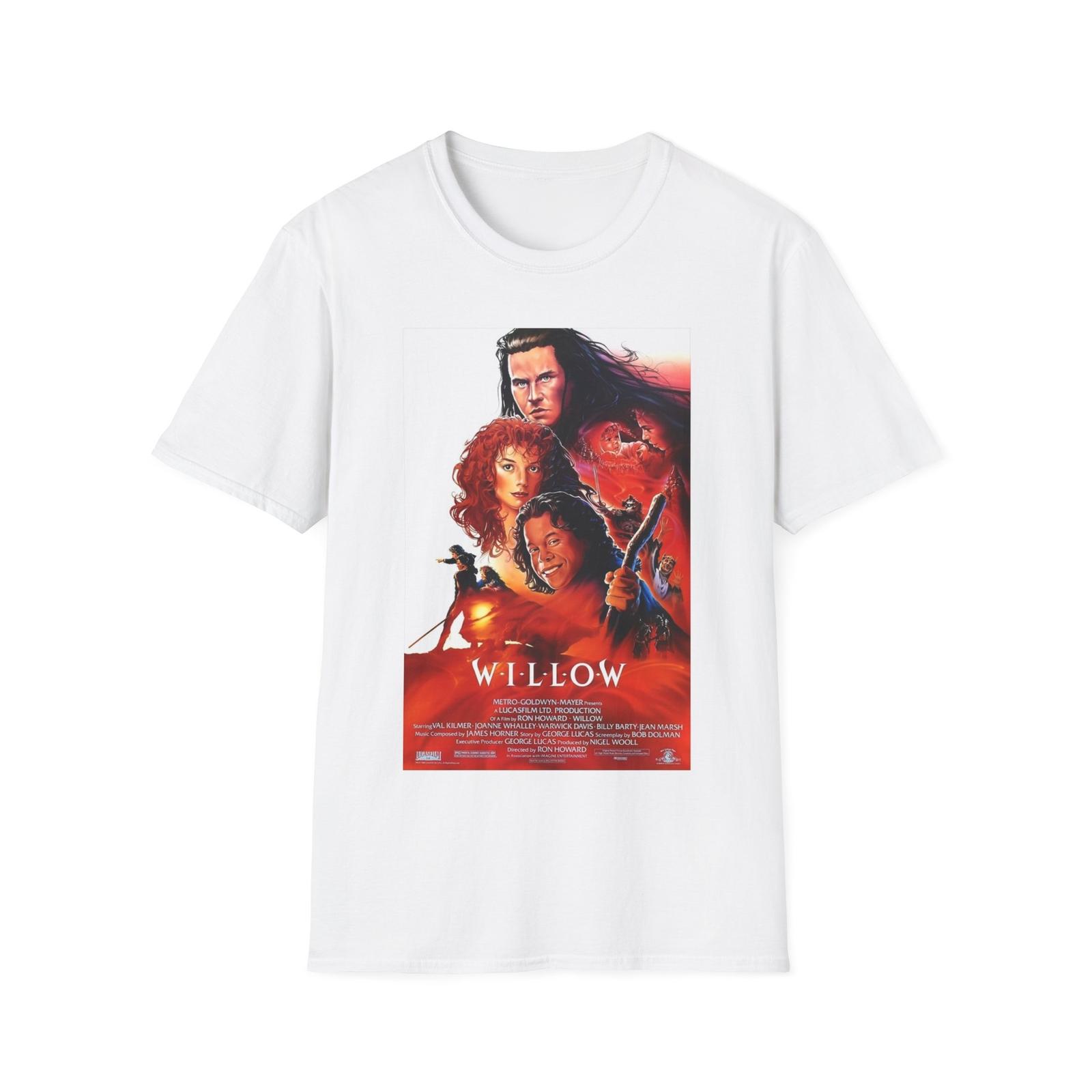 Willow T-Shirt Vintage Willow Movie Poster Tee 80s Fantasy Film Fan Willow S