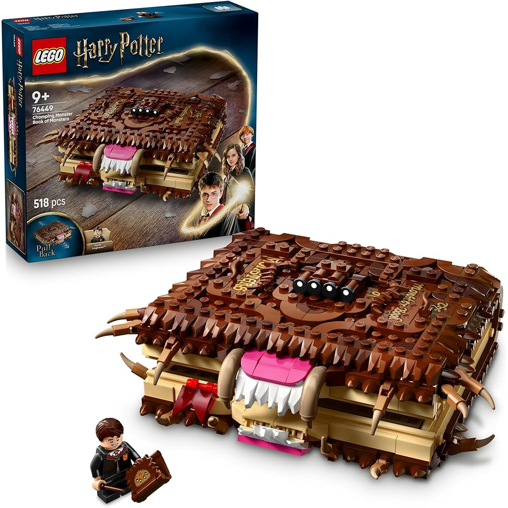 LEGO Harry Potter Monster Book Toy Set 9-11 Years Old Kids Building Blocks