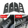 Fits Toyota Tundra 2014- Carbon Fiber Interior Door Window Switch Cover Trim