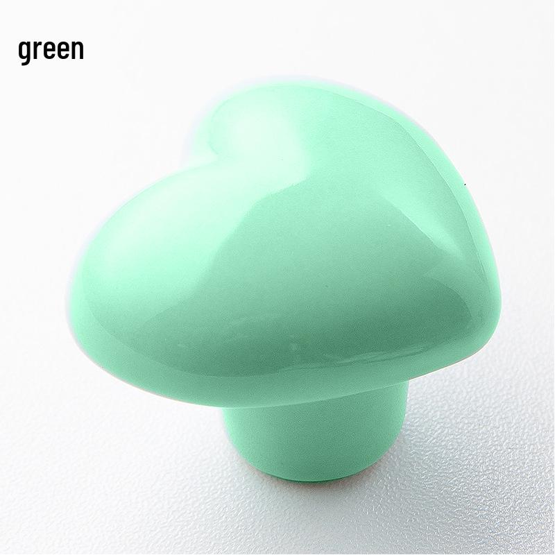 Spot Love Ceramic Children's Wardrobe Handle - Cartoon Cabinet & Drawer Adhesive Hook