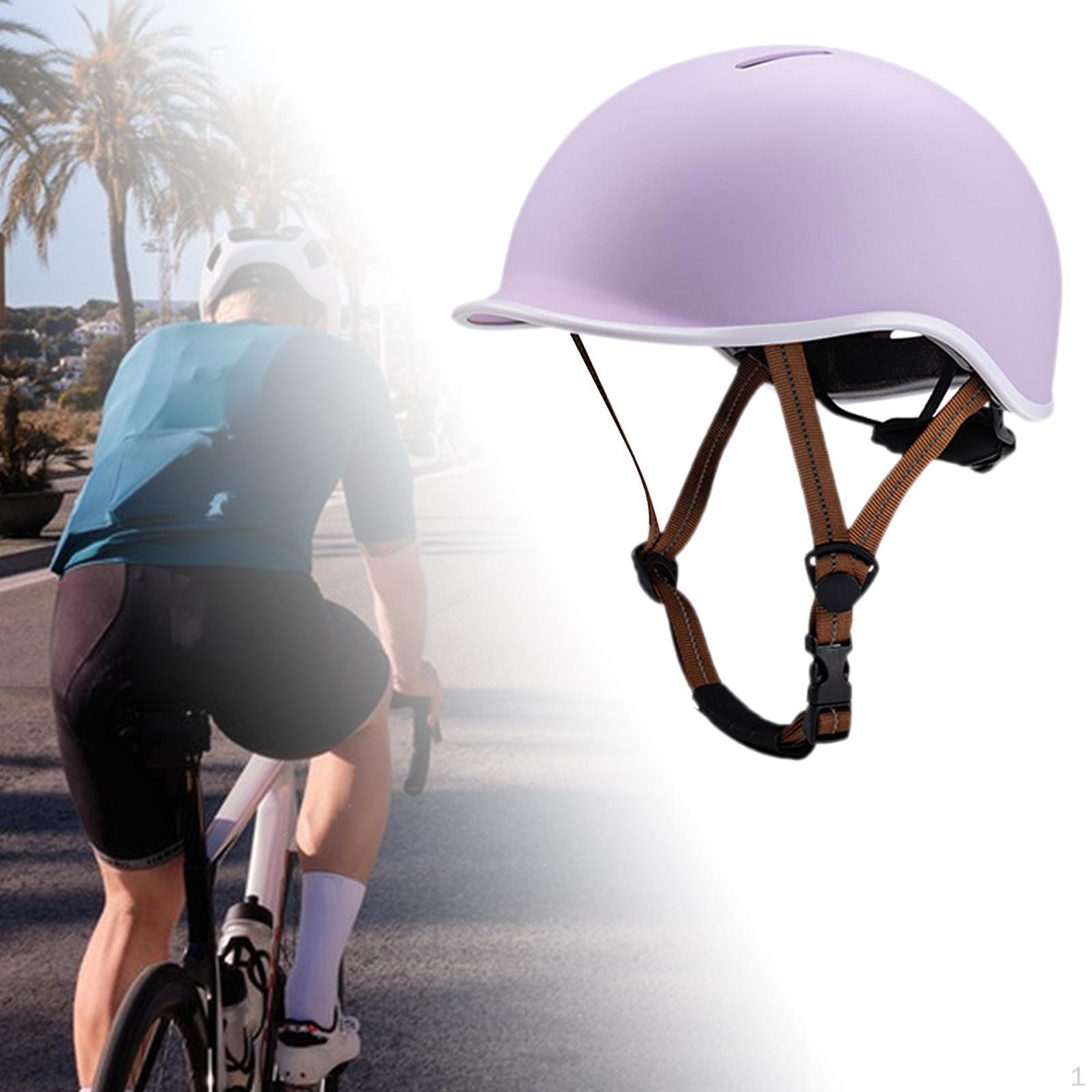 

Bike Helmet Adjustable Bicycle Cycling with Removable Pad for Skateboarding фиолетовый