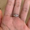 Open Ring 1ct Moissanite Berlin Love Letter Ring Unique Design Adjustable Diamond Ring for Women