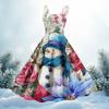 Women's Christmas Print Casual Fashion Round Neck Mid-Length Dress