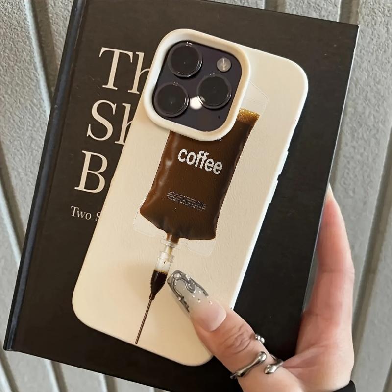Coffee Infusion Bag White Soft Phone Case For Samsung Galaxy S26 Ultra S25 S24 FE S23 S22 S21 Plus A17 A37 A57 A56 A54 A55 Cover
