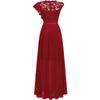 European & American Hot-Selling Lace Evening Dress, High Waist Long Skirt