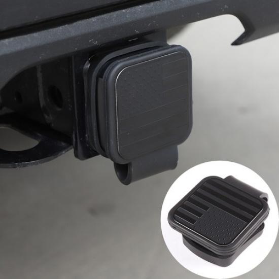 US Flag TPU Trailer Hitch Cover Tow Rear Plug Dust Cap For Toyota Tundra 22-23