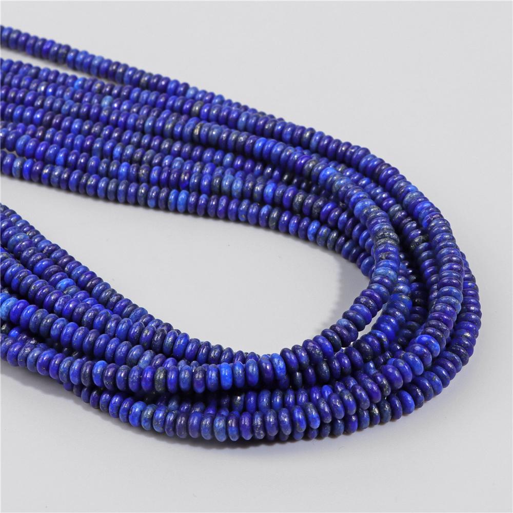 2X4MM Natural Abacus Stone Beads Blue Green Pink Flat Rondelle Beads for Jewelry Making Bracelets Necklace Accessories Wholesale