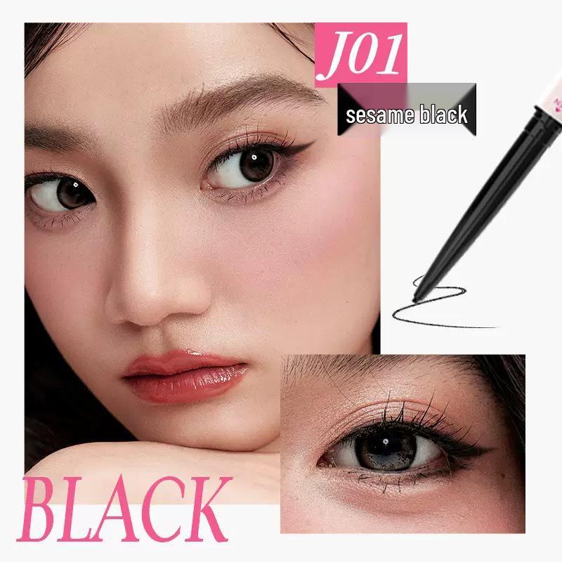 Dezone Double-Ended Gel Eyeliner Pencil - Silky, Long-Lasting, Non-Smudging, Beginner-Friendly Fine Tip