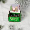 Wooden Hand-Cranked Christmas Music Box Ornament