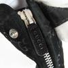 Excellent GUCCI short boots GG pattern back zip suede leather black 36 323550 Used