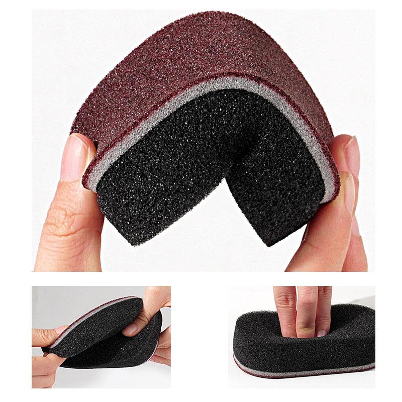Magic Sponge Scouring Pad Double-sided Rust Remover Descaling Brush Dish Pot Cleaner Household Kitchen Dishwashing Cleaning Tool