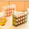 Egg Rack Holder Storage Box Eggs Basket Container Organizer Refrigerator Dispenser For Kitchen Organization Food Containers