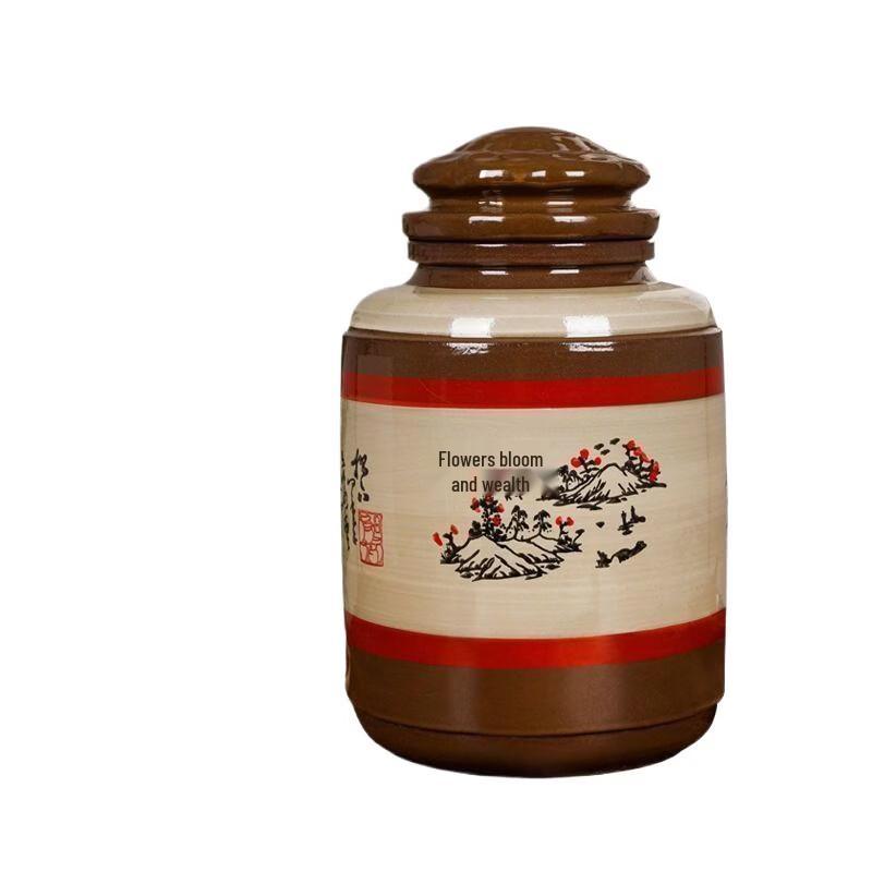 Lantuan Terracotta Ceramic Wine Jar Set