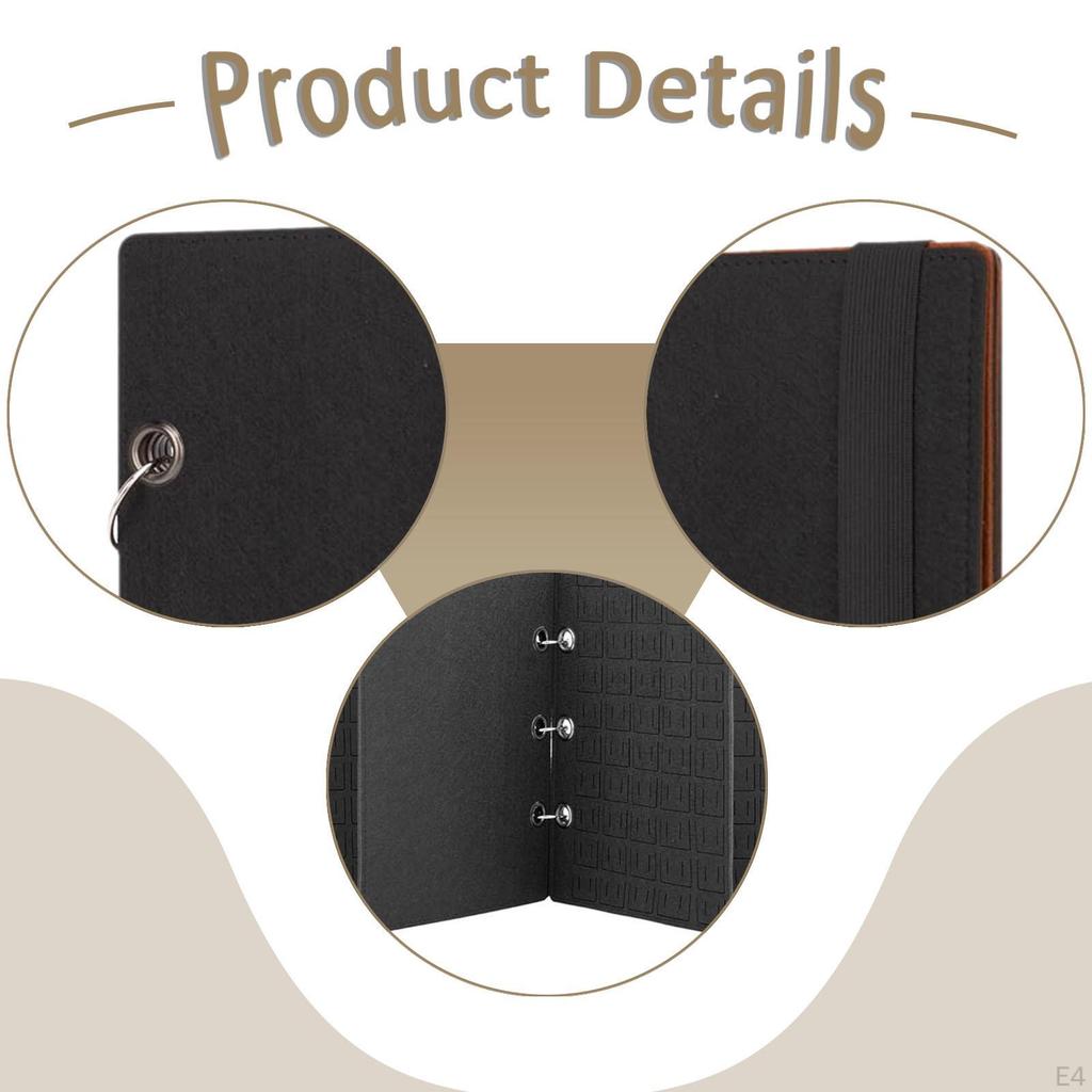 Enamel Pin Carrying Organizer Storage Binder Felt Material Multipurpose Flip Page Design