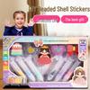 Cross-Border Handmade DIY Beaded Painting Stickers: Creative Cartoon Princess Pendant Toy for Children