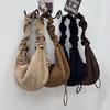 Han Fashion Suede Shoulder Bag 2026 New Folded Dumpling Bag Versatile Suede Casual Messenger Bag