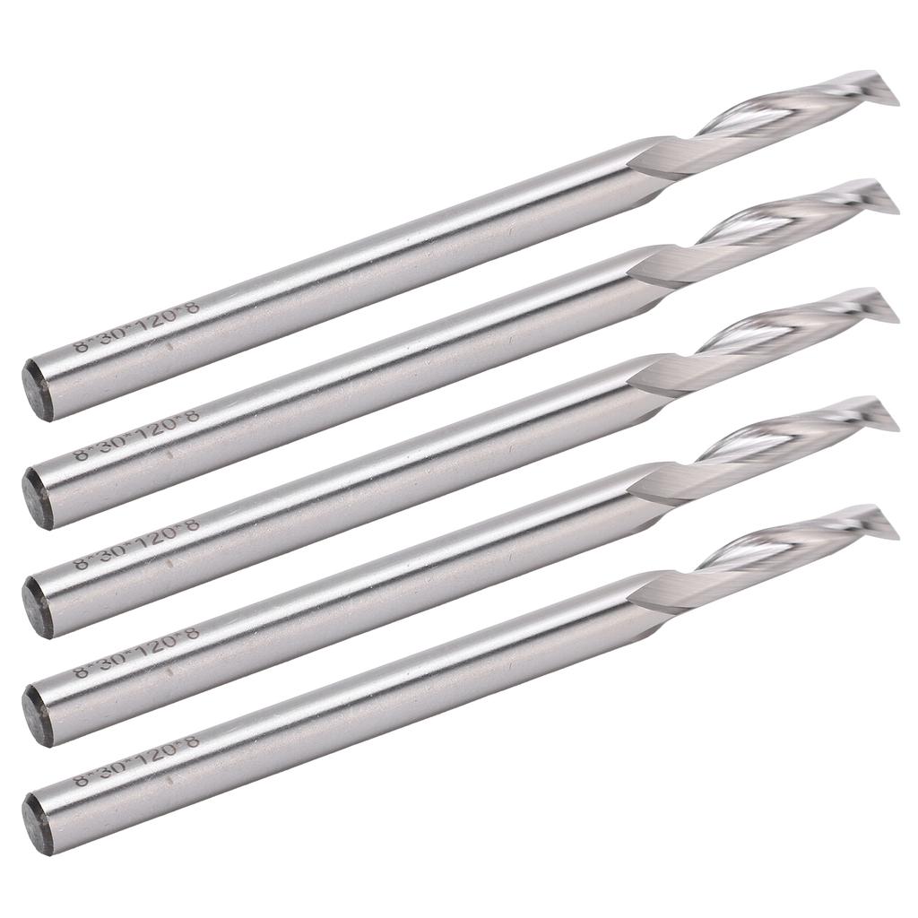 5 Buc. Freză Oțel Rapid de Mare Viteză cu Un Singur Canelură Spiralată Freză Capăt pentru Router CNC, Unealtă de Gravură