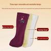 Electric Moxibustion Wool Foot and Leg Warmers - Heated Knee Pads and Hot Compress Therapy Boots