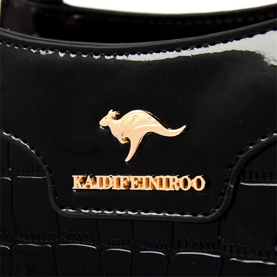 Luxury Patent Leather Handbags for Women Designer Crocodile Pattern Women's Shoulder Crossbody Bag Hobos Ladies Messenger Bags
