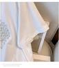Women's Plus Size Loose Fit Mid-Length Short Sleeve Round Neck T-Shirt (200/300/350 Jin)