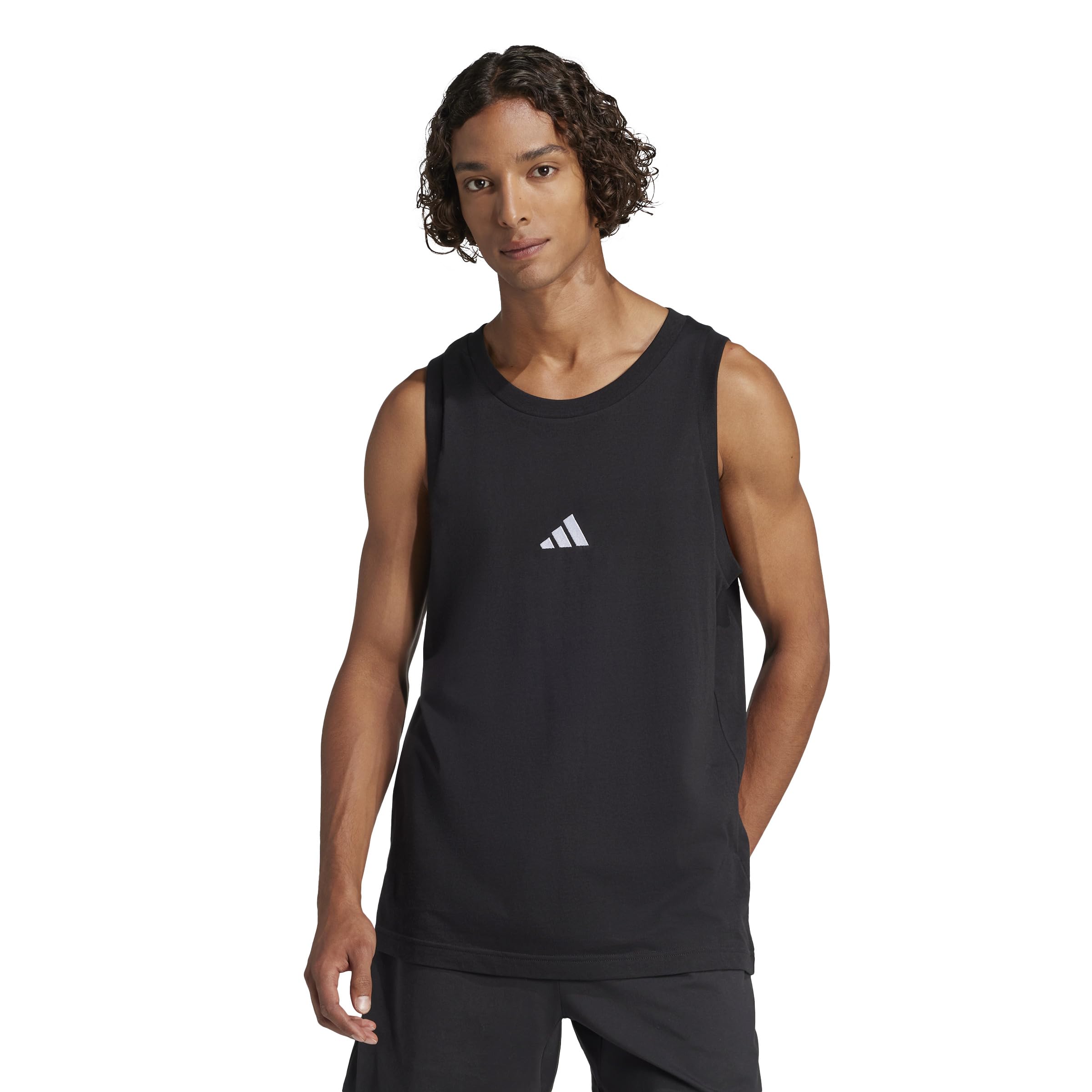 

Майка Adidas Essentials SL KRG09 Мужская Черный/Белый (JE8986) Дж/Л